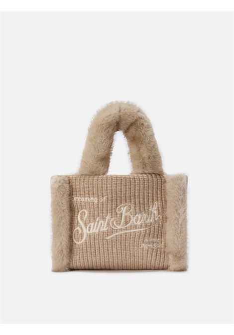 Borsa Mini con tracolla SAINT BARTH | VAMI022 VANITY MINI SHEARLING RIB00295I FUR 11 EMB